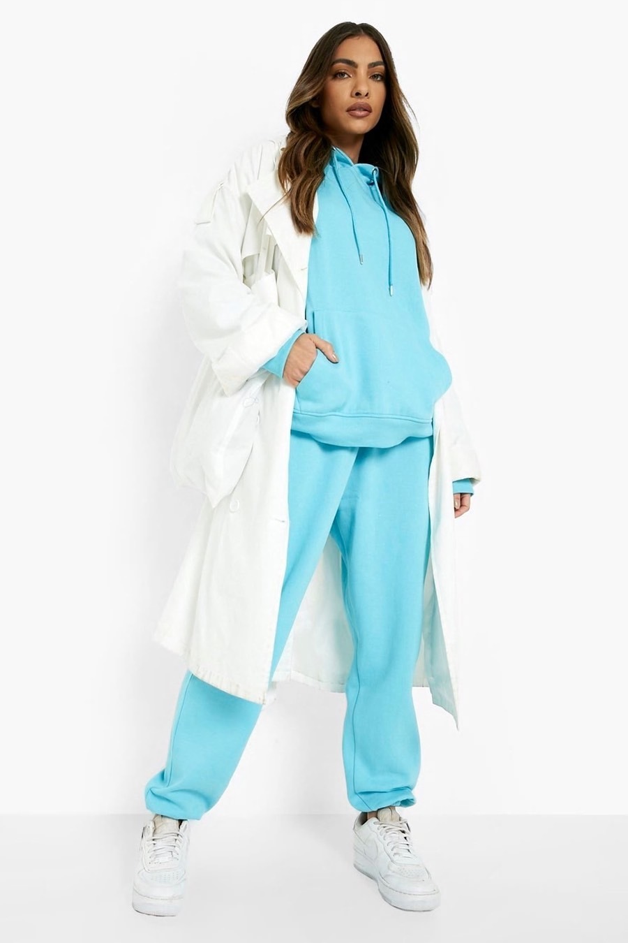 boohoo セットアップ 【boohoo】レギュラー フード セットアップ スウェット /送料込(16)