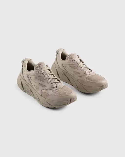HOKA ONE ONE スニーカー HOKA(ホカ)クリフトンLオックスフォードタン/デューン メンズ(5)