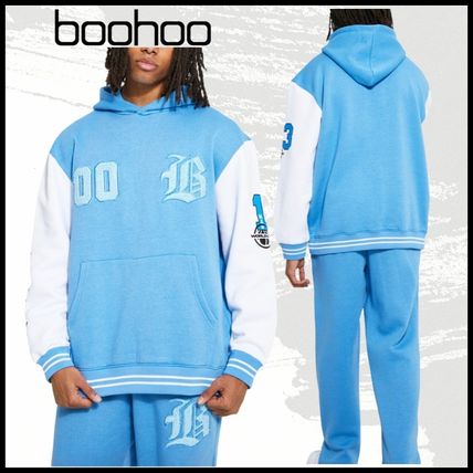 【boohoo】Bバッジ バーシティ フード付き トラックスーツ ☆ 【boohoo】Bバッジ バーシティ フード付き トラックスーツ ☆