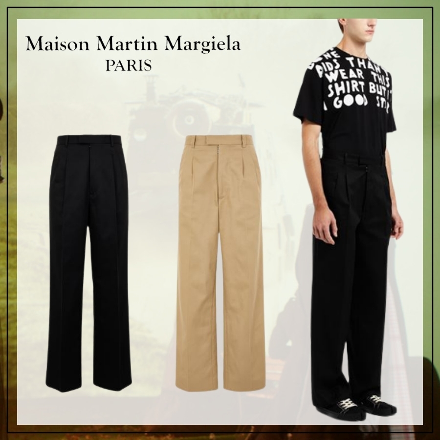 Maison Margiela   シャイニーコーティングトラウザーズ