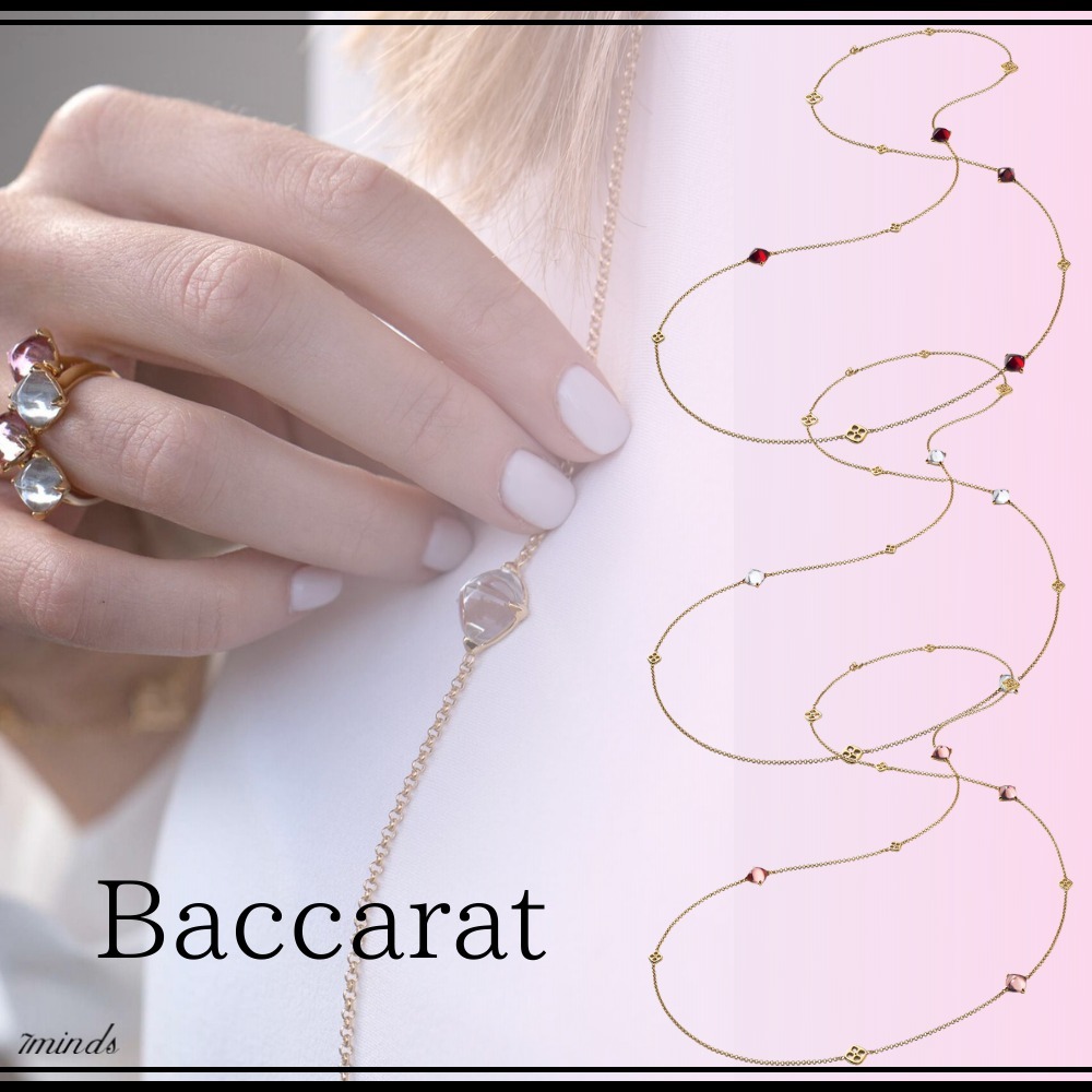 Baccarat バカラ クリスタル&ゴールドカラー ロングネックレス - www ...
