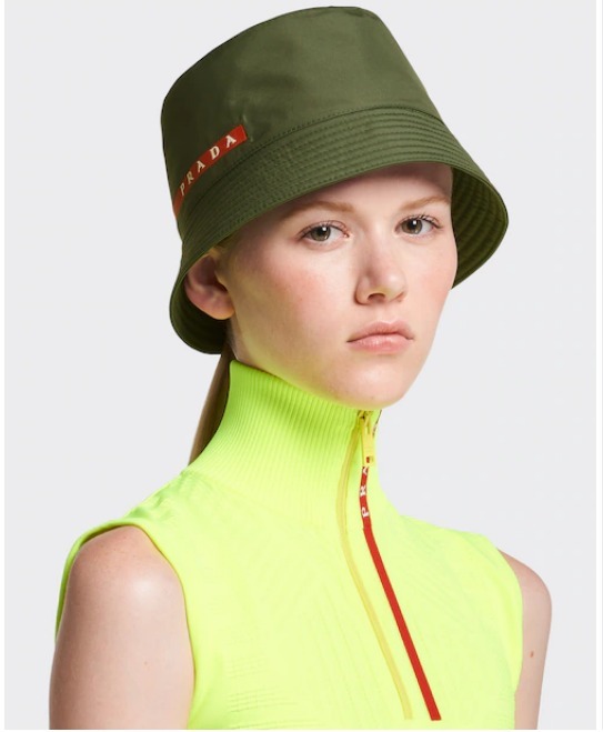 PRADA ハット 【PRADA】テクニカルファブリックバケットハット 直営直送(10)