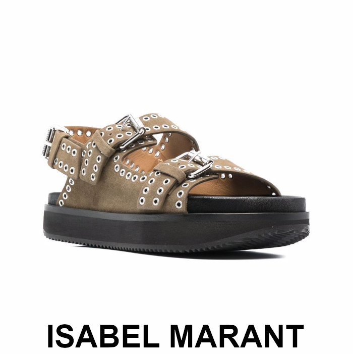 正規品販売! 【ISABEL MARANT】OPHIE サンダル スエード レザー ブラウン サンダル・ミュール 正規品販売! 【ISABEL MARANT】OPHIE サンダル スエード レザー ブラウン サンダル・ミュール