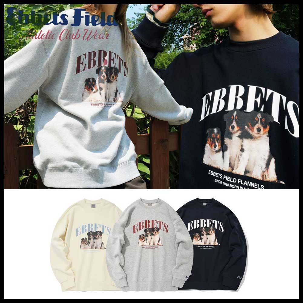 ●EBBETSFIELD● BORDER COLLIE FULL LOGO CREW NECK 男女兼用
