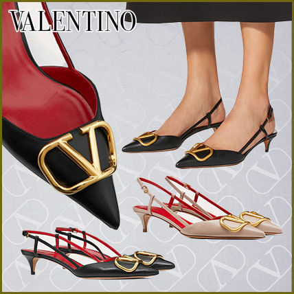 VALENTINO VLOGO x フラットシューズ(レディース) パンプス(レディース ...