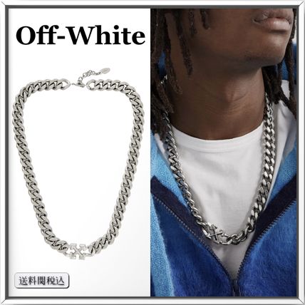 Off-White Necklaces & Chokers Street Style Metal Necklaces & Chokers