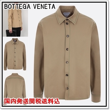 ビッグ割引 国内発 ベージュヘビーコットンツイル長袖シャツ VENETA BOTTEGA シャツ ビッグ割引 国内発 ベージュヘビーコットンツイル長袖シャツ VENETA BOTTEGA シャツ