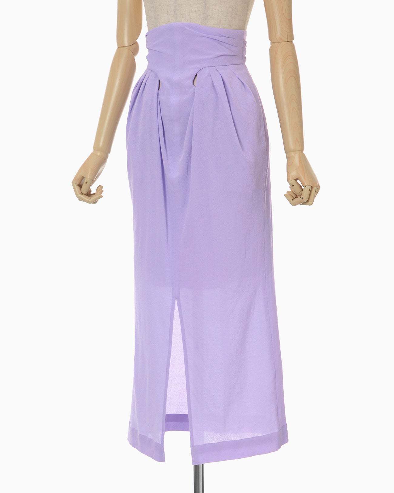 【Mame Kurogouchi】Crepe Hole High Waisted Skirt 全2色