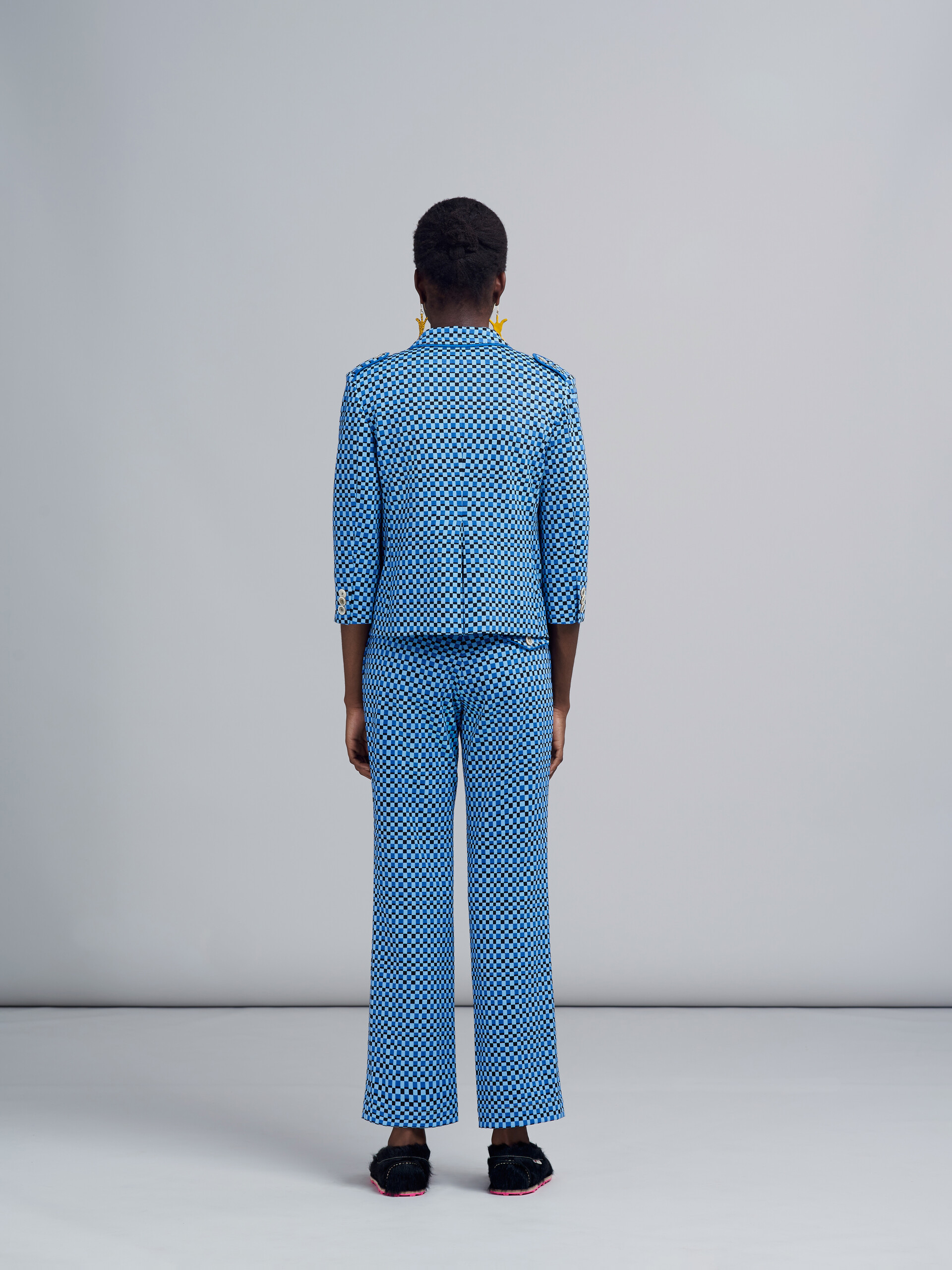 MARNI パンツ マルニ ジャカードジャージークロップドパンツ(3)