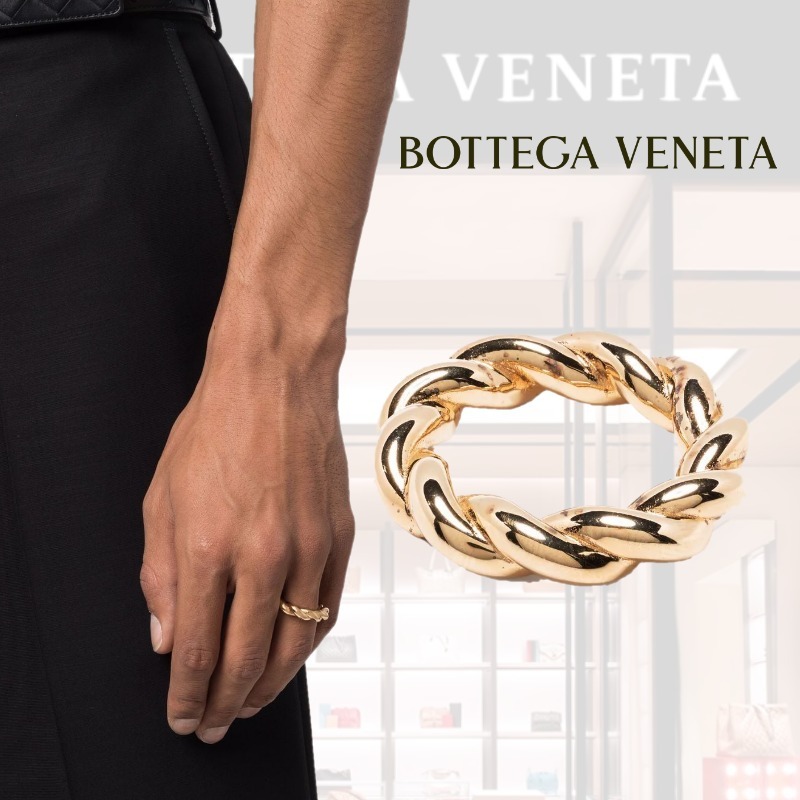 BOTTEGA VENETA◆ツイスト リング 指輪 ゴールド