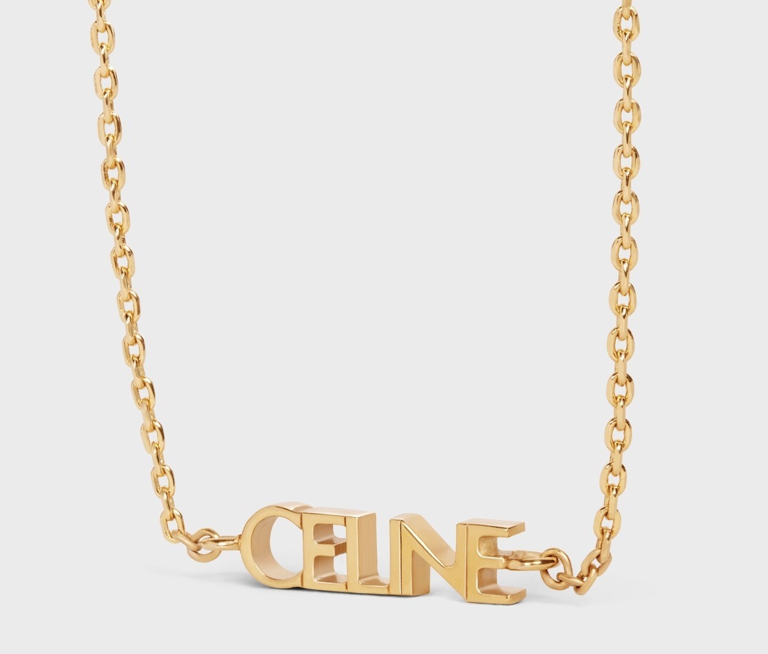 CELINE ブレスレット 2022NEW【CELINE】セリーヌロゴ タイポブレスレット ゴールド(4)