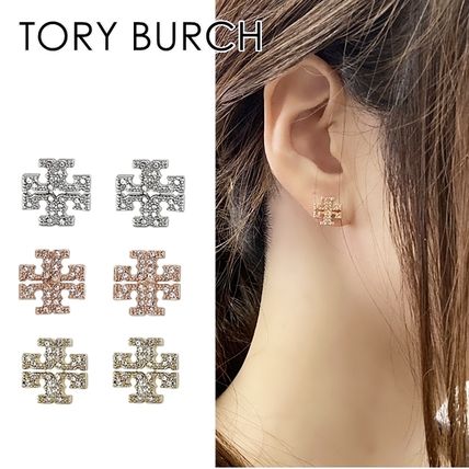 Tory Burch Earrings Casual Style Party Style Brass Office Style Elegant Style