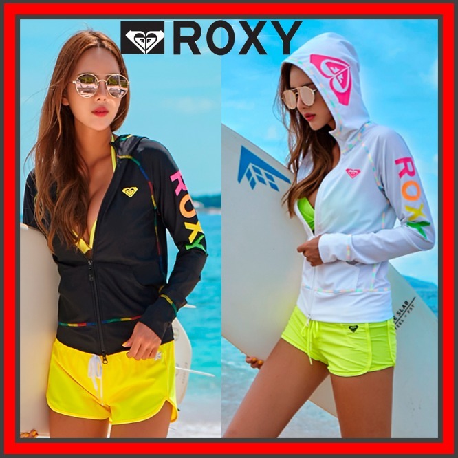 [ROXY] Roxy Women's Loose Fit Hoodie Rash Guard★人気 ★