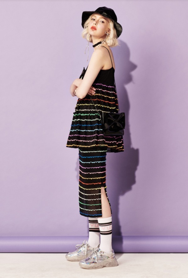VVV ワンピース VVV ♥ RAINBOW FRILL BEACH MINI DRESS/追跡付(13)