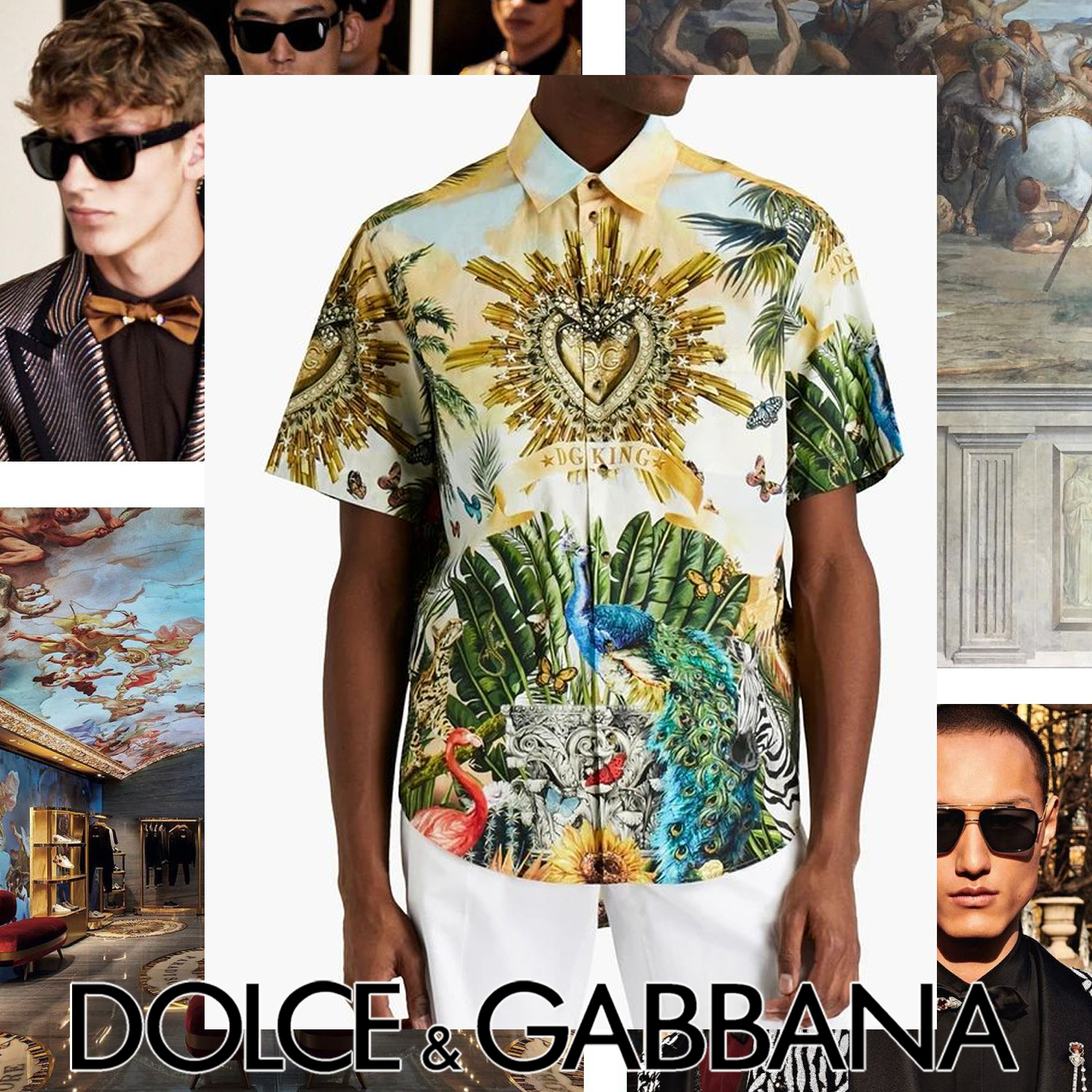 お得セット Dolce & マルチカラー 半袖シャツ プリント Gabbana シャツ お得セット Dolce & マルチカラー 半袖シャツ プリント Gabbana シャツ