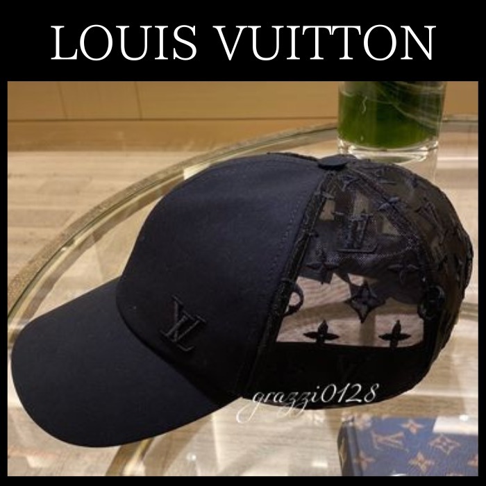 透け感がおしゃれ☆LVモノグラム メッシュキャップ☆国内即発！ メッシュキャップ Louis Vuitton(ルイヴィトン) キャップ(メンズ