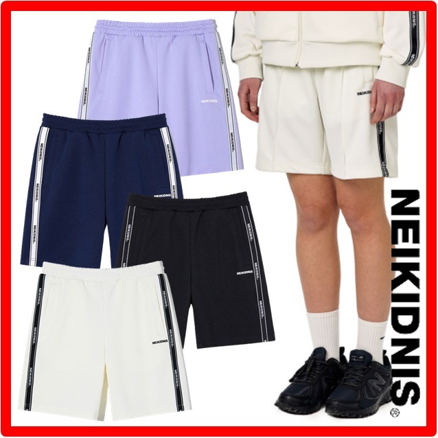 ☆韓国の人気☆【NEIKIDNIS】☆JACQUARD LINE TRACK SHORT.S☆