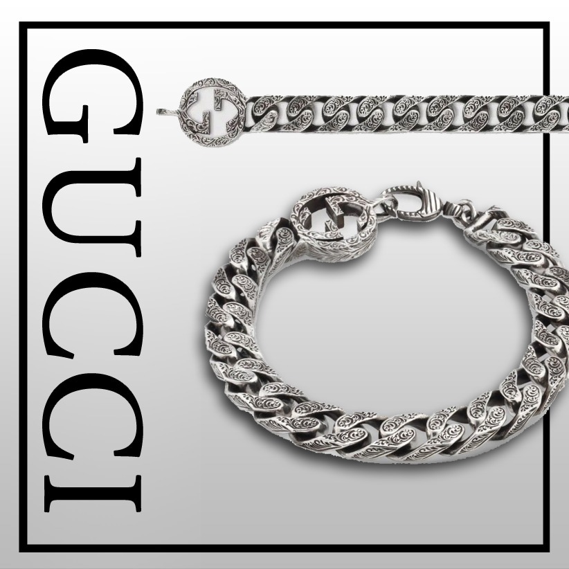 38 割引あなたにおすすめの商品 存在感のある太めブレスレット Gucci メンズ ロッキングg ブレスレット アクセサリー Papsecurite Com