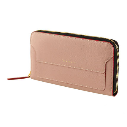 100%本物 【国内発送】MARNI ラウンドジップ長財布 バイカラー 小銭