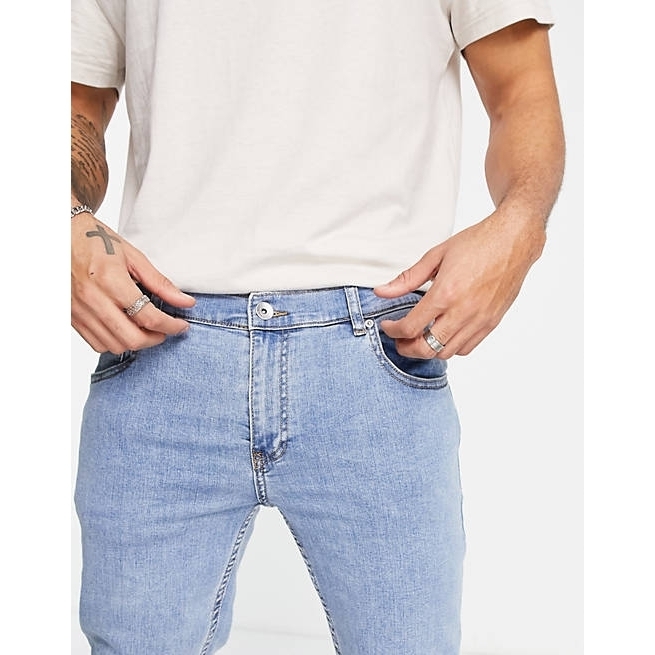 ASOS チノパンツ ASOS♡送料込 Farah Drake stretch jeans in light wash(4)