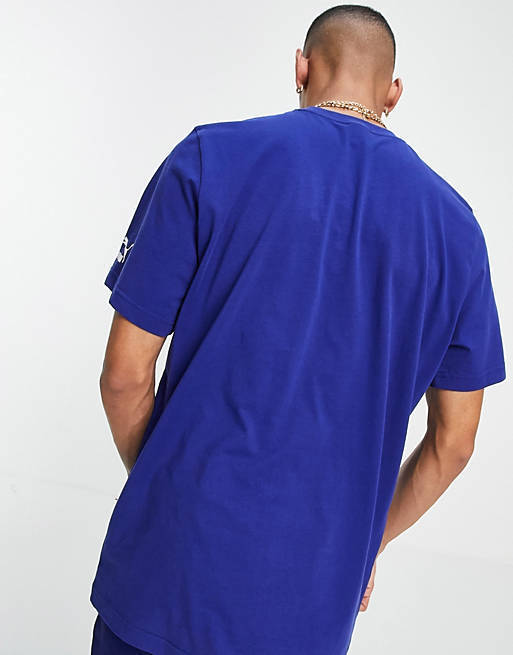 PUMA セットアップ 【Puma】*paisleyTシャツ短パンセットアップ*/black.blue 送料込(4)