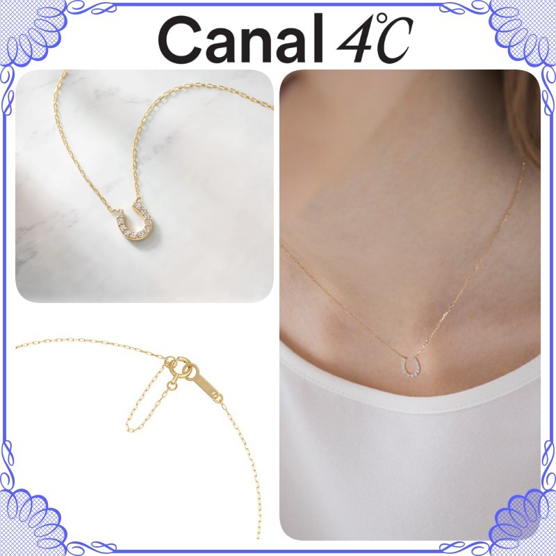 大人気!! 4℃ K10イエローゴールド ネックレス