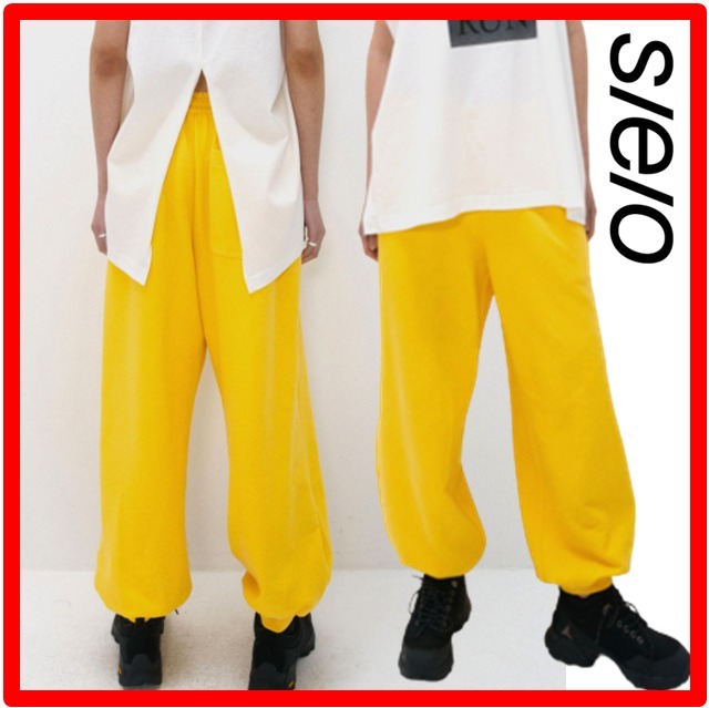 ☆韓国の人気☆【s/e/o】☆STRAIGHT JOGGER PANT.S YELLOW☆