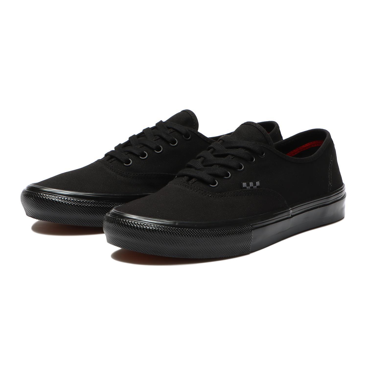 国内配送 VANS SKATE AUTHENTIC BLACK /BLACK