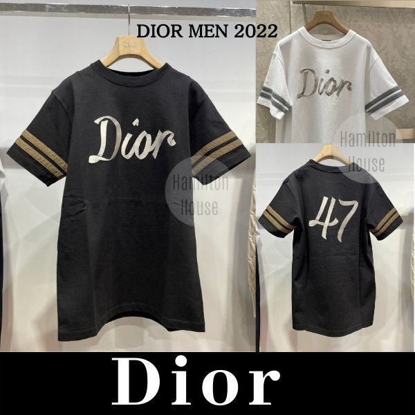 選ぶなら 新作2022ディオール シグネチャーTシャツ 直営店買付 Tシャツ 超爆安 DIOR⭐︎リブTシャツ Tシャツ/カットソー(半袖/袖なし)