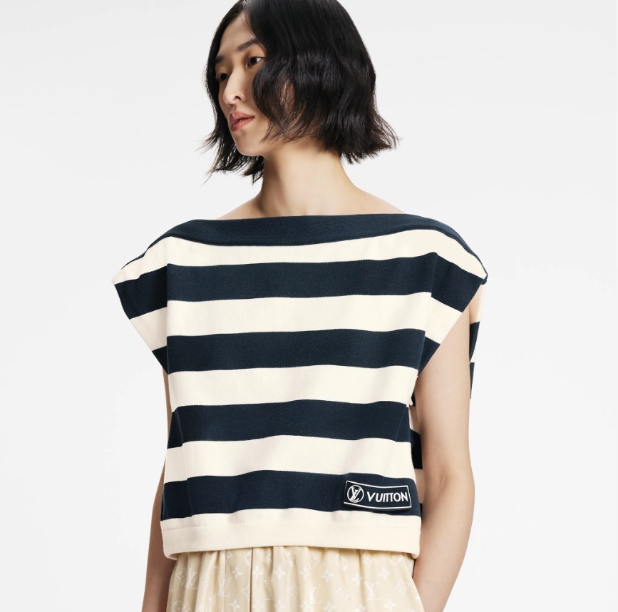 Louis Vuitton Tシャツ・カットソー ルイヴィトン ボーダー マリニエールボートニットトップ 半袖(7)