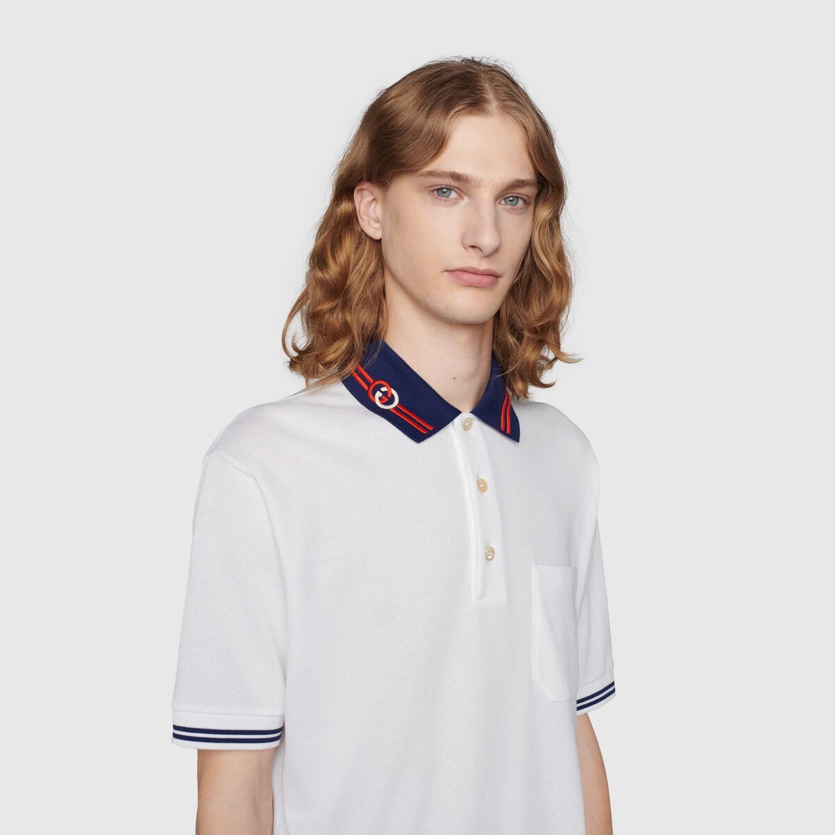 限定コラボ】GUCCI グッチ × エンゼルス シェリーライン ポロシャツ-
