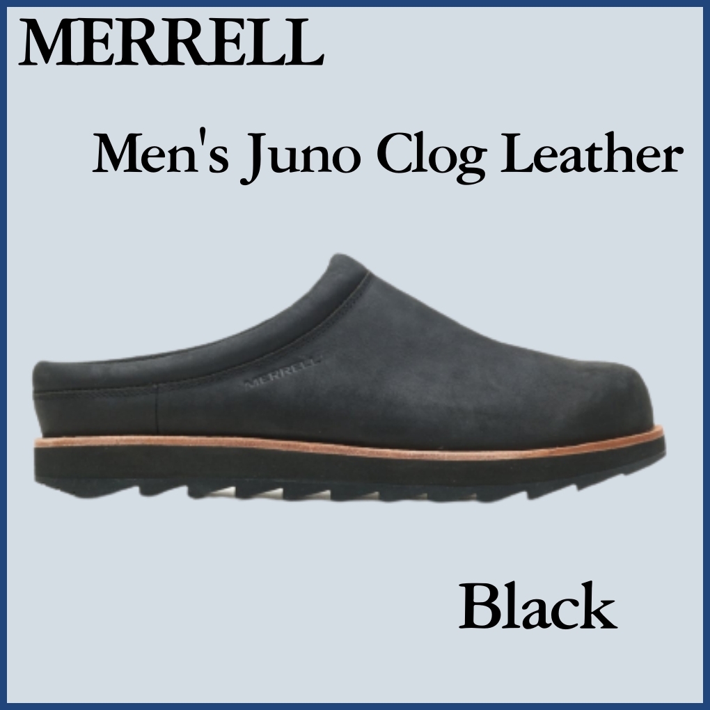 MERRELL メンズジュノクロッグレザースリッポン