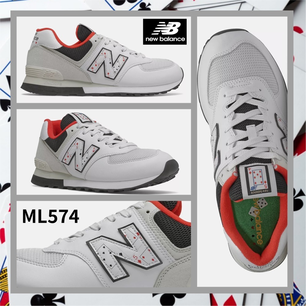 トランプ柄 送料関税込みニューバランスNew Balance ML574 White