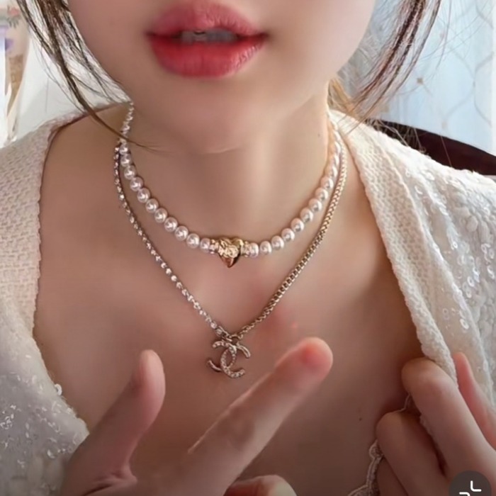 奇跡の1点☆すぐ届く》CHANEL ハート パール ネックレス (CHANEL