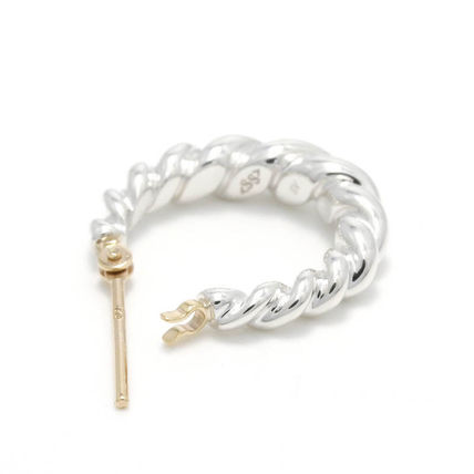 【SYMPATHY OF SOUL】Gradation Twist Hoop Pierce - Silver ...