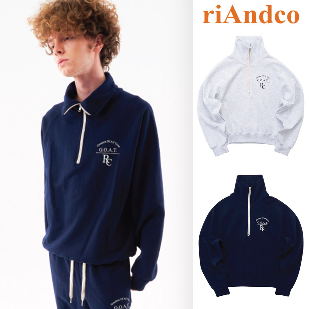 【riAndco】[M] Goat Half Zip-up