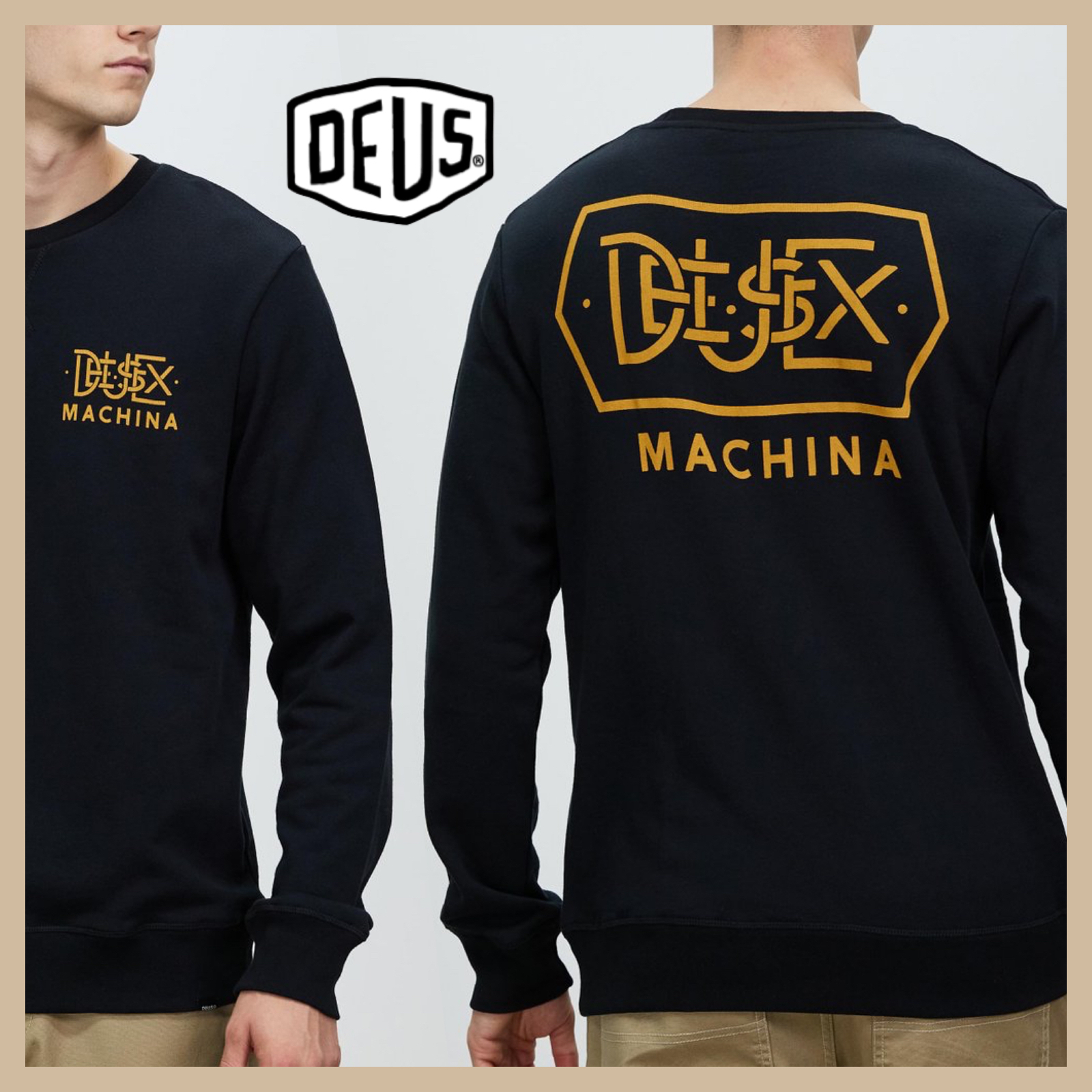 [DEUS]♦ロゴプリント/長袖Tシャツ