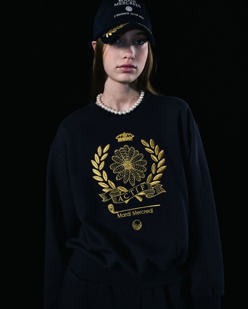 Mardi Mercredi レディース・トップス 関税込★MARDI MERCREDI★SWEATSHIRT METALLIC NOUVEAU EMBLE.M(11)