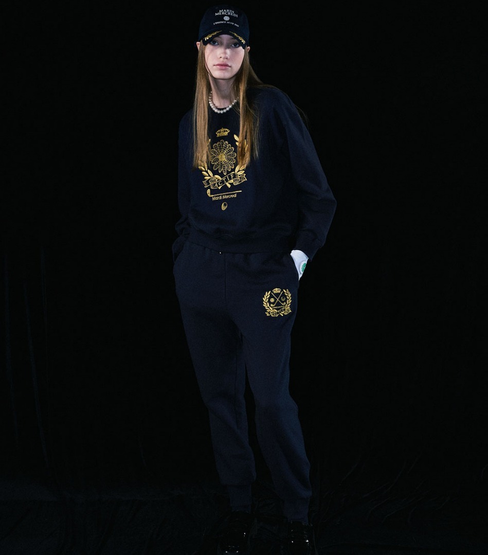 Mardi Mercredi レディース・トップス 関税込★MARDI MERCREDI★SWEATSHIRT METALLIC NOUVEAU EMBLE.M(12)