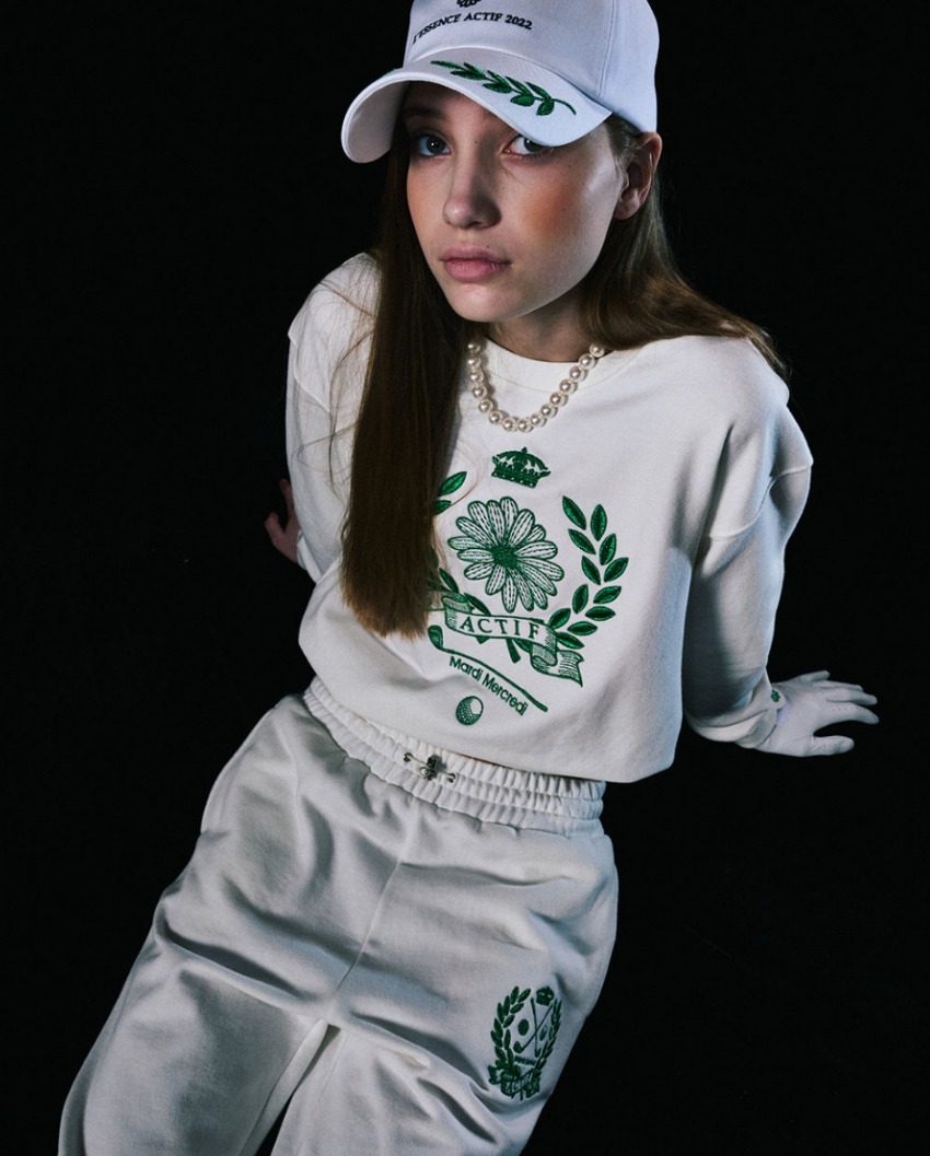 Mardi Mercredi レディース・トップス 関税込★MARDI MERCREDI★SWEATSHIRT METALLIC NOUVEAU EMBLE.M(17)