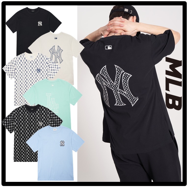 【限定品】 ☆関税込☆MLB★Basic T-shirt Sleeve Short Logo Back Monogram Tシャツ・カットソー 【限定品】 ☆関税込☆MLB★Basic T-shirt Sleeve Short Logo Back Monogram Tシャツ・カットソー