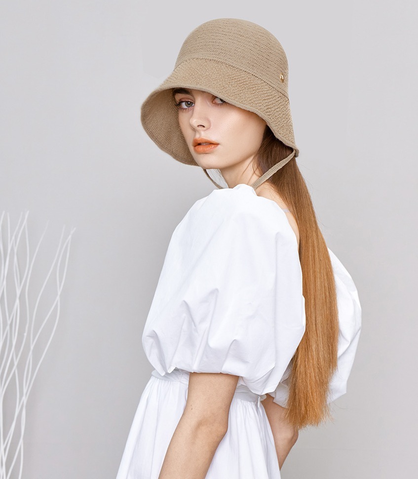 ☆関税込☆WHITE SANDS☆PAPER TEXTURED STRING BONNET HAT