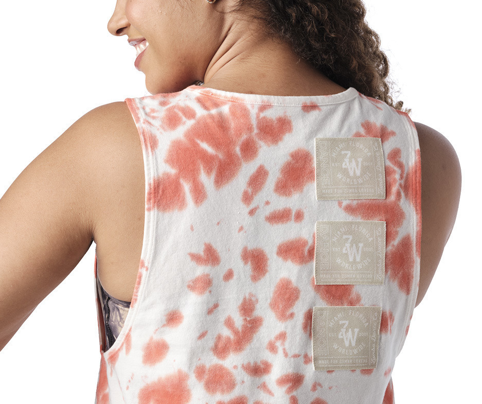ZUMBA フィットネストップス 2〜4日でお届け!Zumba Dance Company Tie-Dye Tank(2)