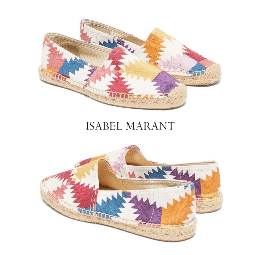 Isabel Marant 靴・ブーツ・サンダルその他 ISABEL MARANT カナオ パッチワーク キャンバスエスパドリーユ(2)