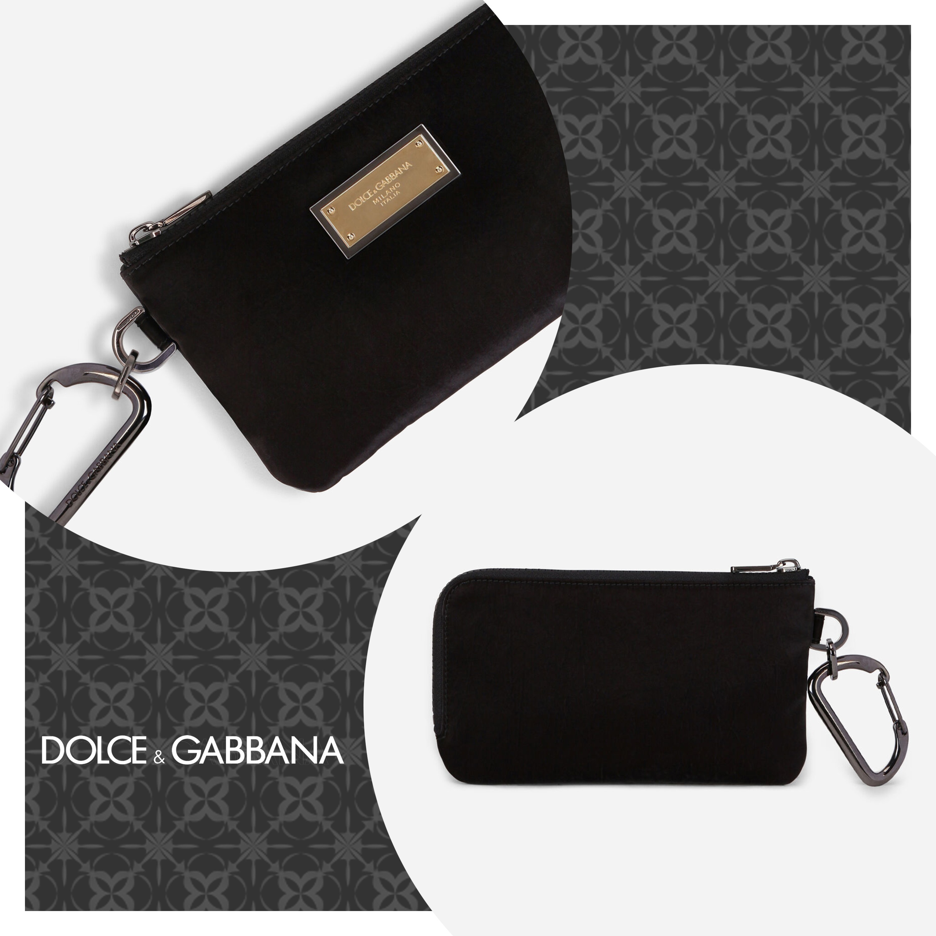 ❤【お1人様1点限り】❤ カラビナ付き♪2色メッキのロゴ DOLCE&GABBANA