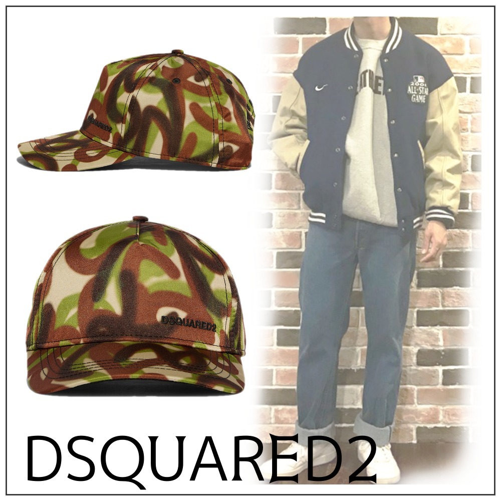 2022新商品 【Dsquared2】CAMO SPRAY BASEBALL CAP 帽子 キャップ キャップ 2022新商品 【Dsquared2】CAMO SPRAY BASEBALL CAP 帽子 キャップ キャップ