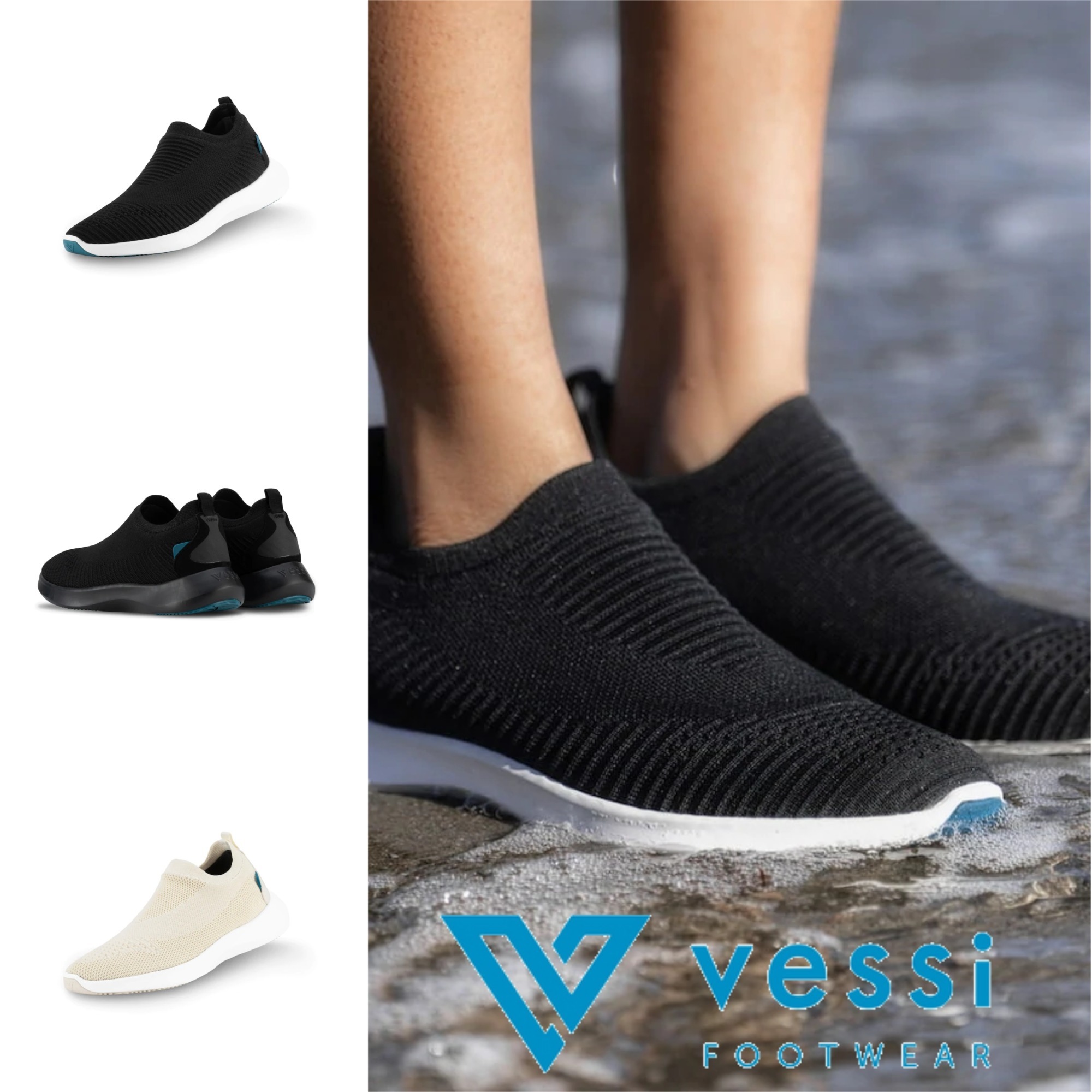 【vessi】ウォータープルーフ メンズ EVERYDAY MOVE スリッポン