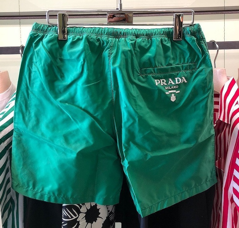 Unisex Street Style Plain Cotton Logo Shorts - PRADA