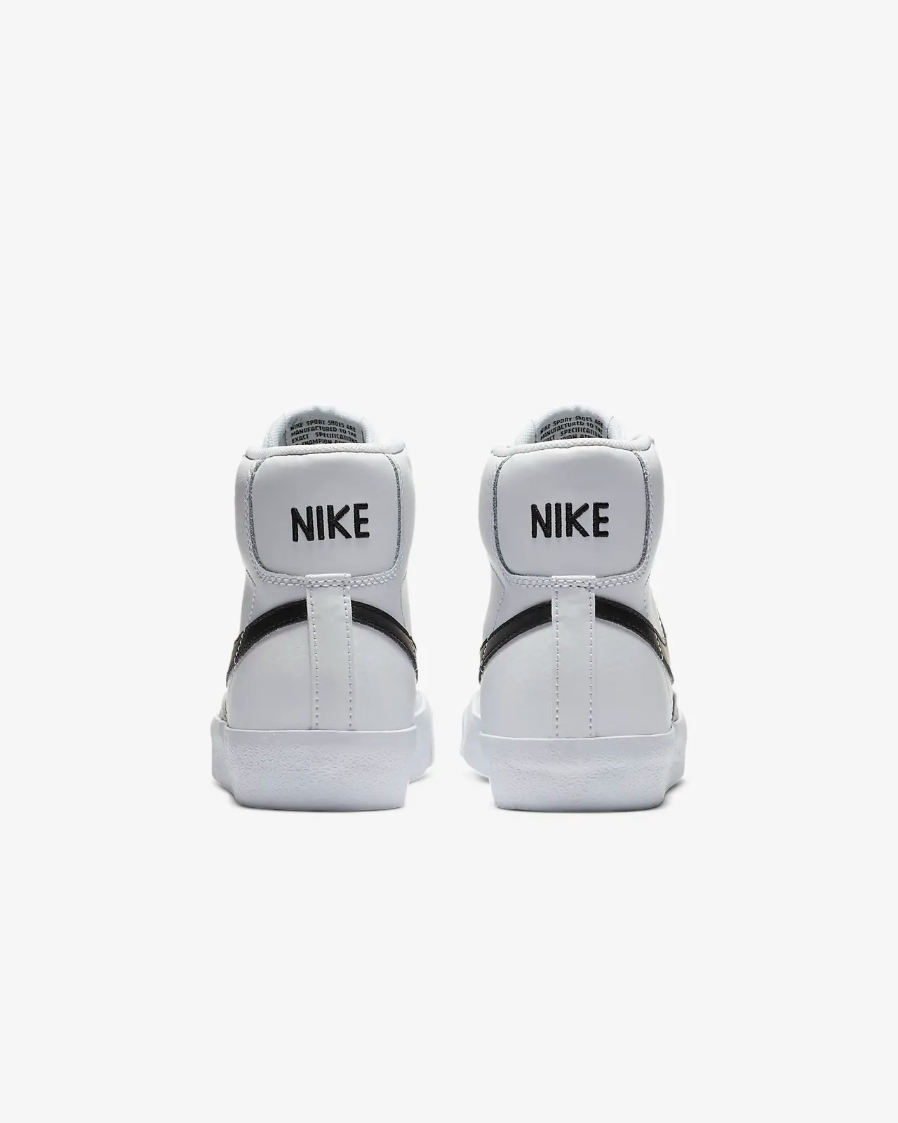Nike キッズスニーカー 大人もOK★ {Nike} Blazer Mid '77 White Black (GS) 送料関税込(8)