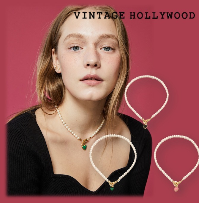 ★VINTAGE HOLLYWOOD★パール★Catch Love Pearl Necklace